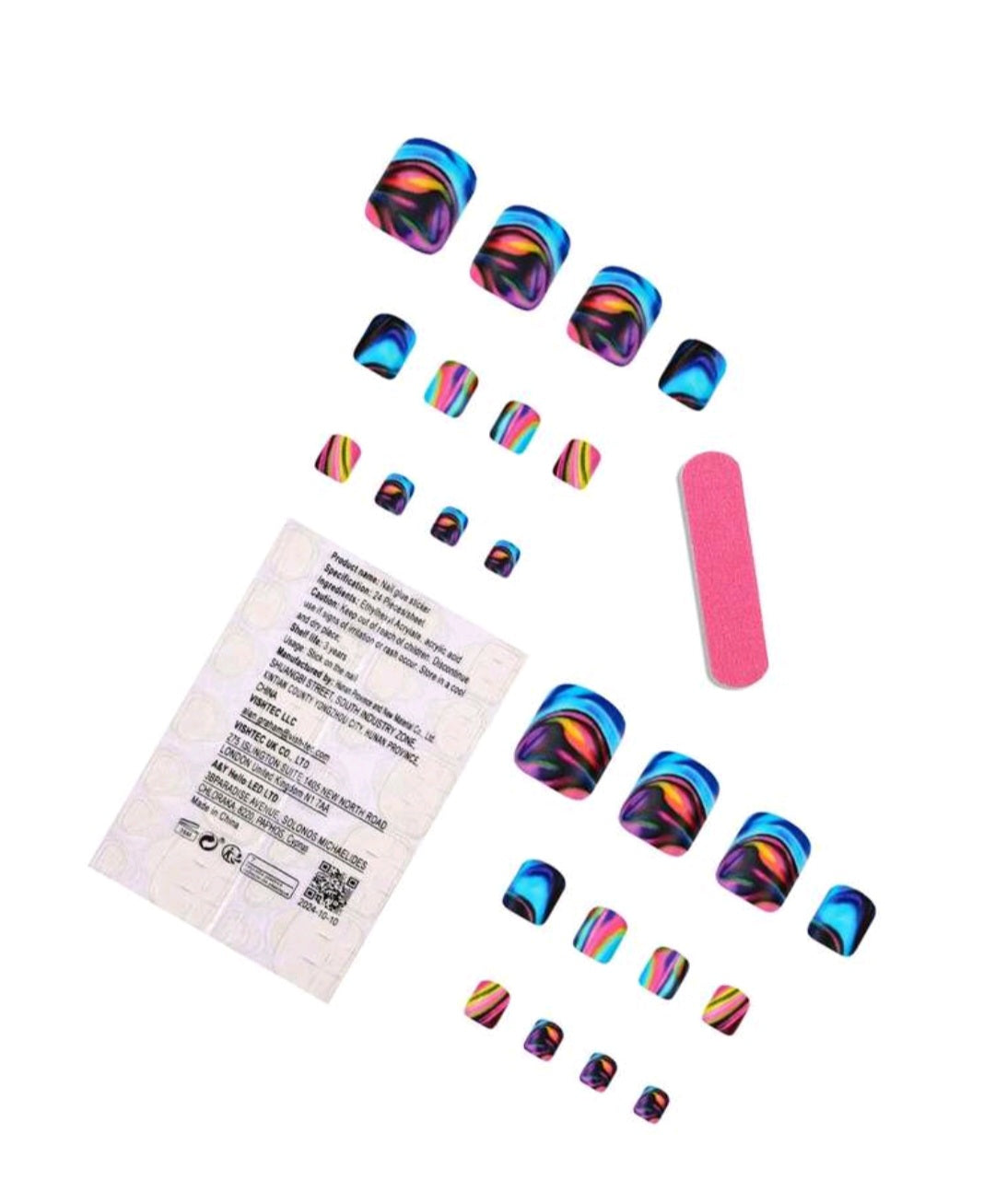 Multi-Color Beauty Toe Nails