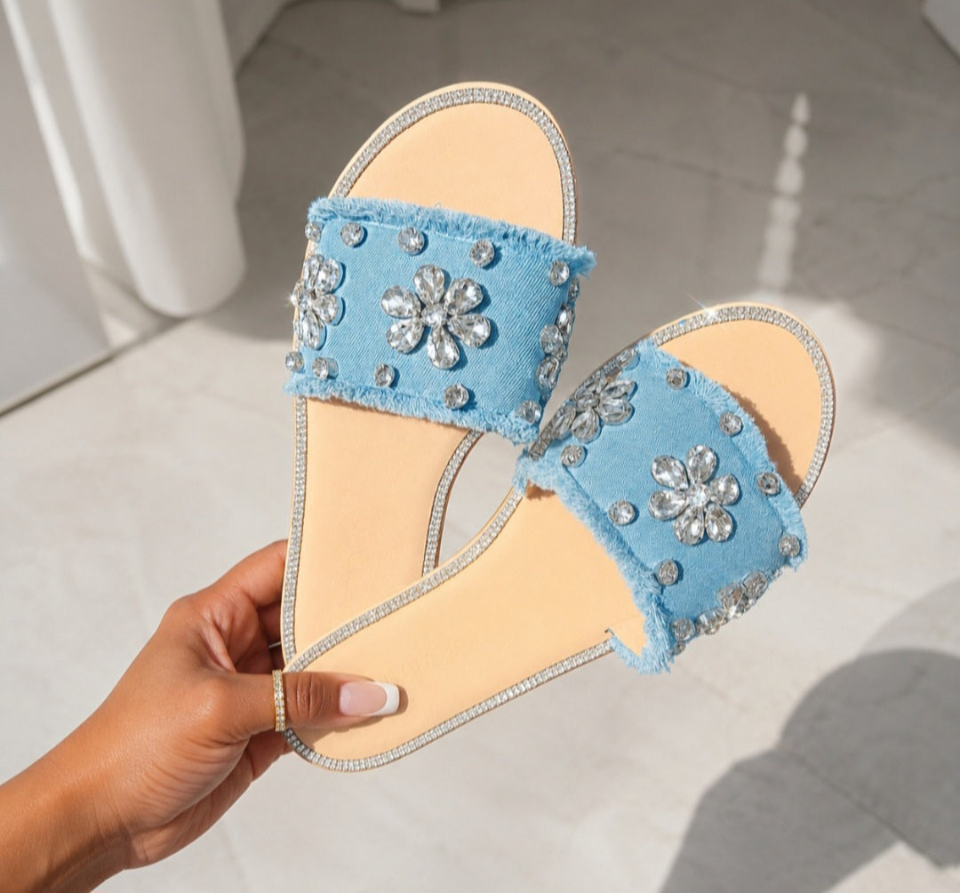 Flower Beauty- Denim