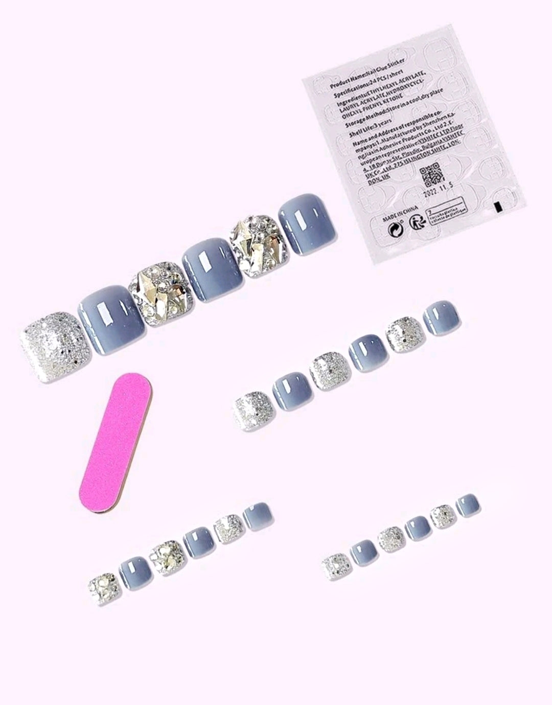 Icy Beauty Toe Nails