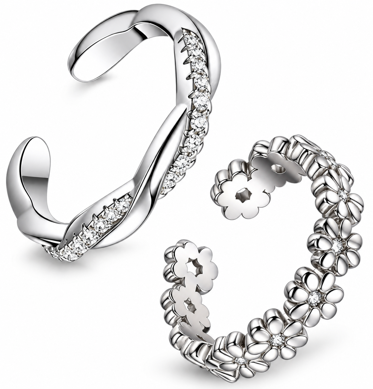 2 Beauty Toe Rings