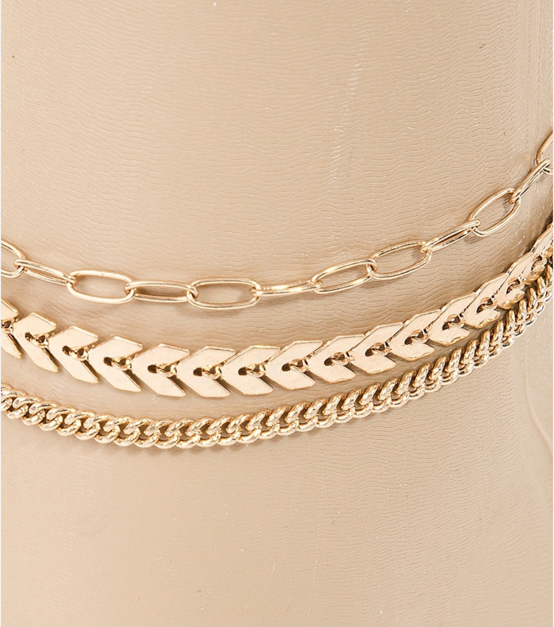 Layer Me Beauty Anklet - Gold