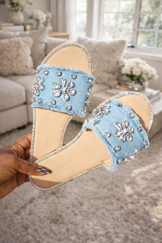 Flower Beauty- Denim