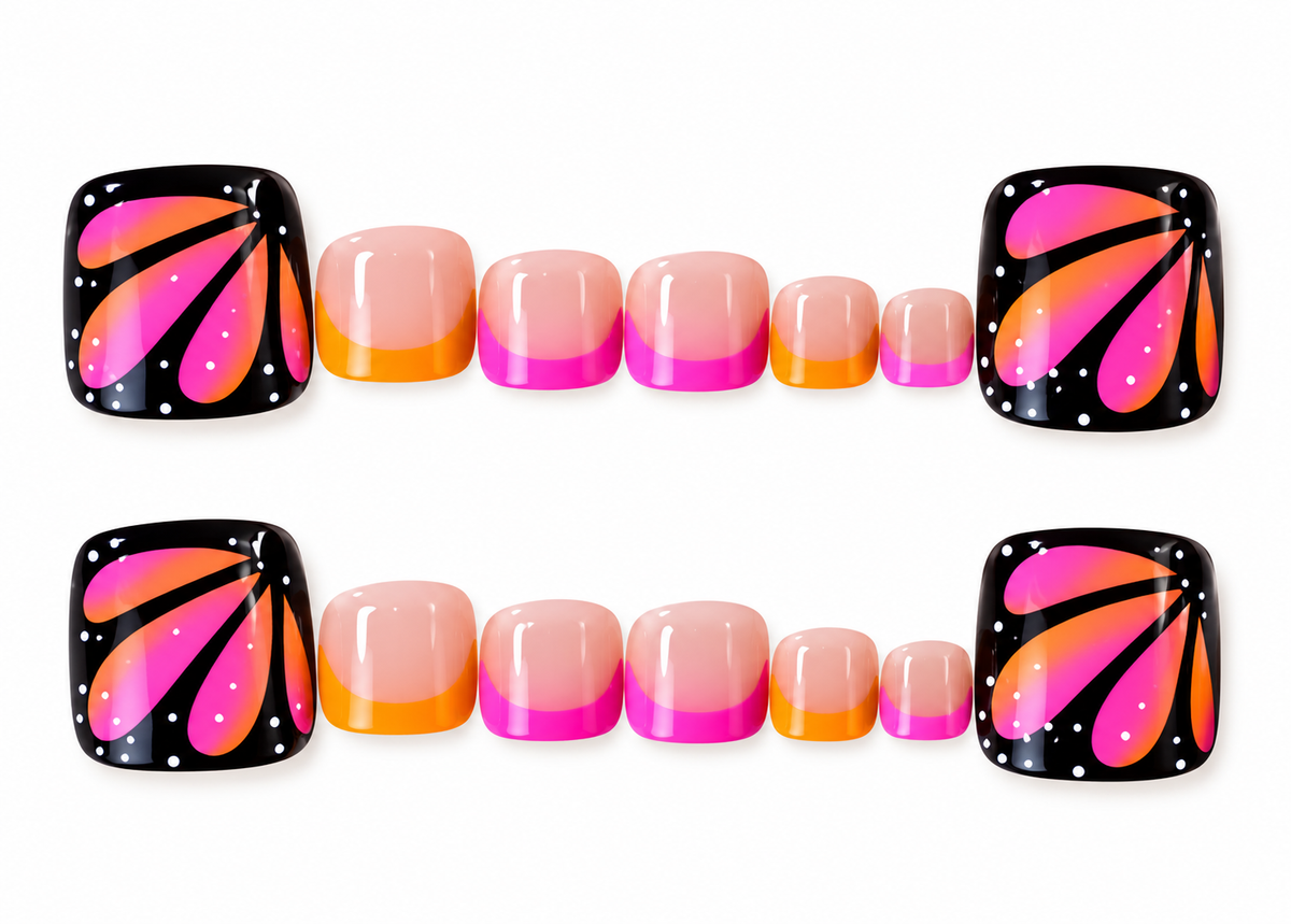 Sherbet Beauty Toe Nails