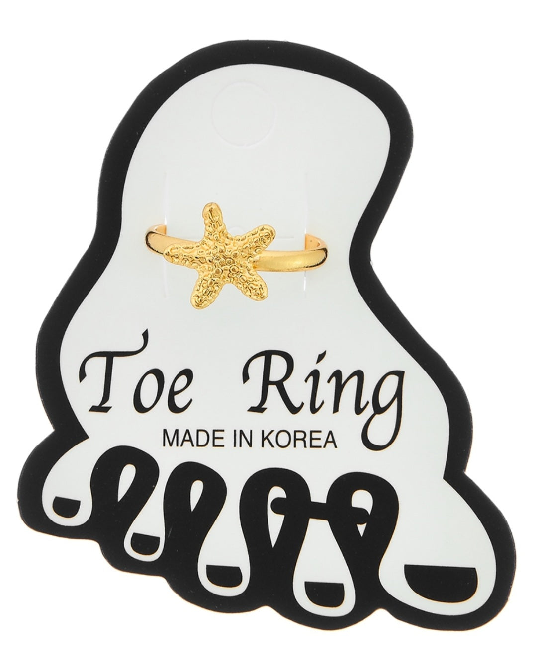 Starfish Beauty Toe Ring (Gold)